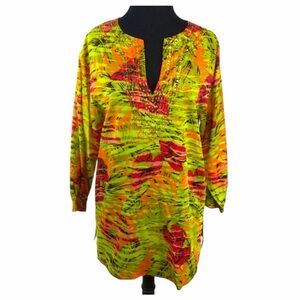 NEW Tropical Hawaiian Tunic Top